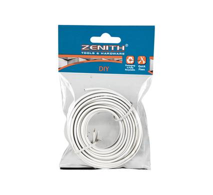 SPEAKER WIRE 0.5mmx5m WHITE ZENITH