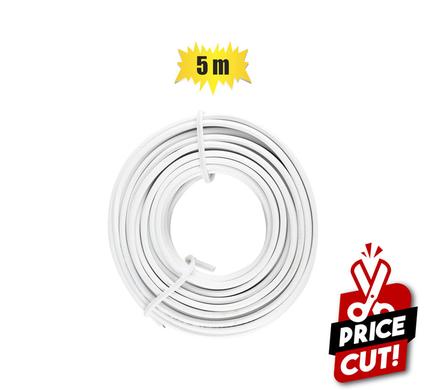 SPEAKER WIRE 0.5mmx5m WHITE ZENITH
