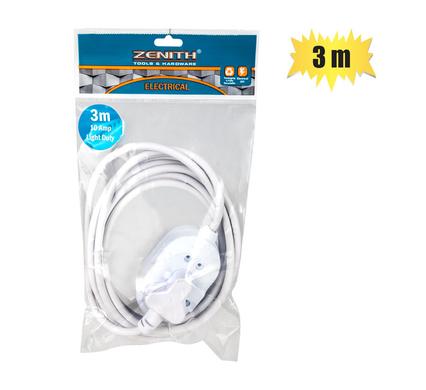 EXTENSION-CORD  3m JANUS 10A L/D  ZENITH
