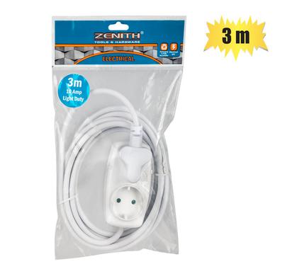 EXTENSION-CORD 3m 1x16A+1xSHUKO   ZENITH