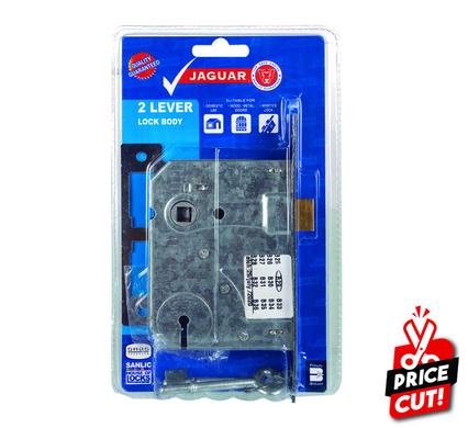 MORTICE LOCK BODY 2L 2KEY         JAGUAR