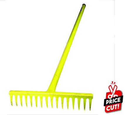 RAKE 16T ALL-STEEL 1500mm-HANDLE YELLOW