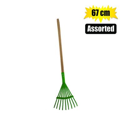 GARDEN KIDS LEAF RAKE 67cm    ASSTD