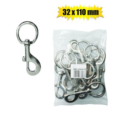 SNAP-HOOK+SWIVEL CP 32x110mm        BULK