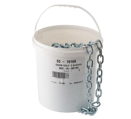CHAIN GALV  6.0x32mm        BOX-30-METRE