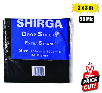 PAINTING DROP-SHEET 2x3-METRE 50-MIC BLK