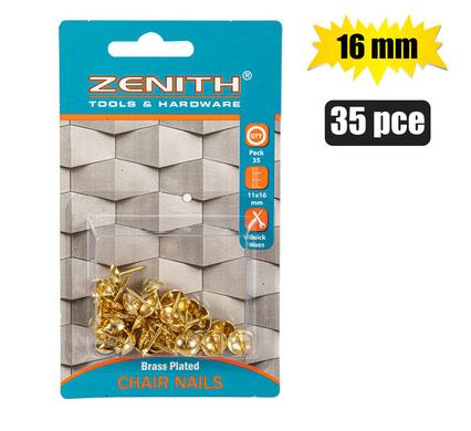 NAILS CHAIR 11x16mm BRASS    35PCE