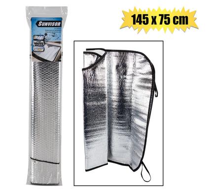 CAR SUN-SHIELD ALUM-FOIL 145x75cm