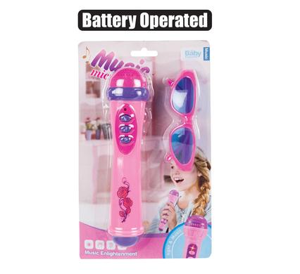 MUSICAL MICROPHONE B/O & SUNGLASS SET