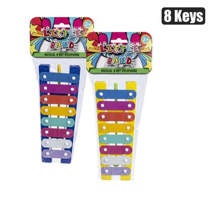 MUSICAL PERCUSSION XYLOPHONE 8 KEY ASSTD