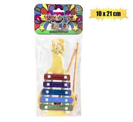 MUSICAL WOOD XYLOPHONE 5 KEY 10.5x21cm