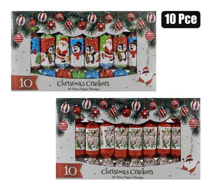 XMAS CRACKERS DUMPY 10PC
