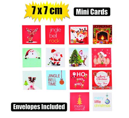 XMAS CARD & ENVELOPE 7cm