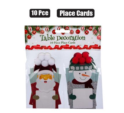 XMAS TABLE PLACE CARDS 10pc