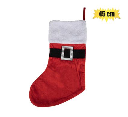 XMAS STOCKINGS W/SANTA BELT 45cm