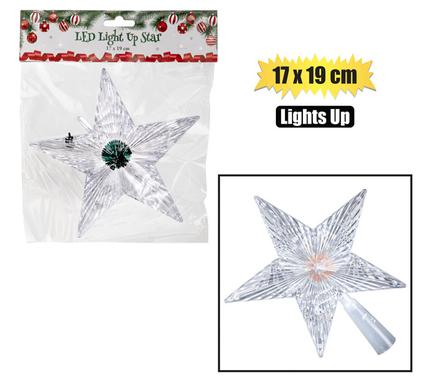 XMAS TREE TOPPER STAR LED ACR 17x19cm