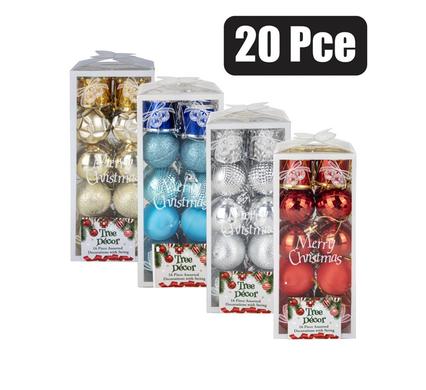 XMAS BAUBLES GIFT 16PC ASSTD