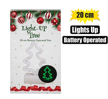 XMAS LIGHT LED TREE B/O 20cm