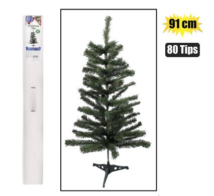 XMAS TREE 91cm GREEN (80 TIPS)