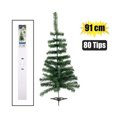 XMAS TREE 91cm GREEN (80 TIPS) PREMIUM