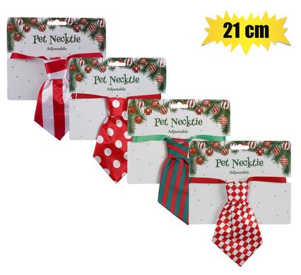 XMAS PET DRESS UP TIE 21cm DIAMETER