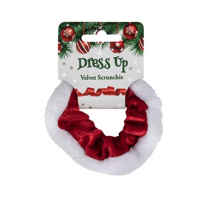 XMAS DRESS UP SCRUNCHIE VELVET