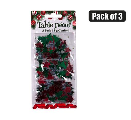 XMAS TABLE CONFETTI 3PK 15g