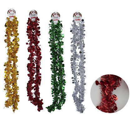 XMAS GARLAND TINSEL 10cmx2m