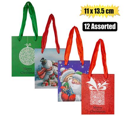 XMAS GIFT BAG SMALL 11X13.5cm