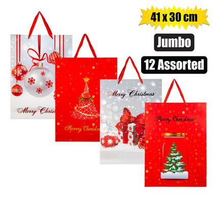 XMAS GIFT BAG JUMBO 41x30cm