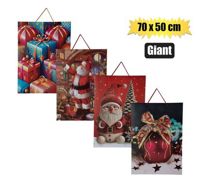 XMAS GIFT BAG GIANT 70x50cm