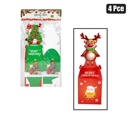 XMAS PARTY BOXES 4pc 18x8cm