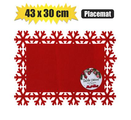 XMAS PLACEMENT FELT 43x30cm