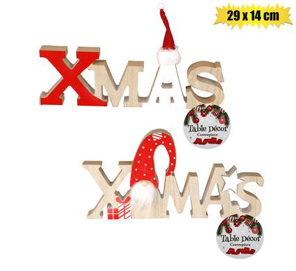 XMAS TABLE CENTREPIECE 29x14cm