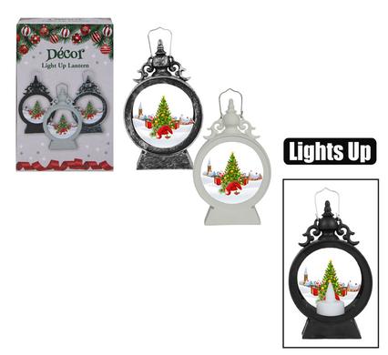 XMAS DECOR LIGHT UP LANTERN