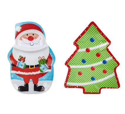 XMAS TRAYS ASSTD 36x25cm