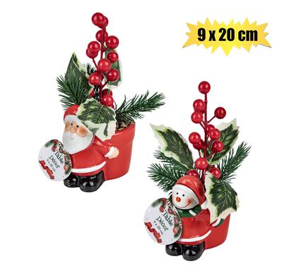 XMAS FLOWER IN POT 9x20cm