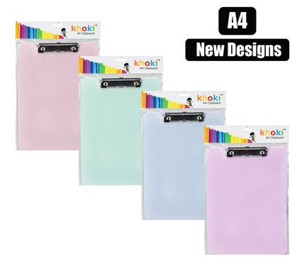 STATIONERY CLIPBOARD A4 ASSTD