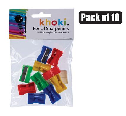 PENCIL SHARPNER SINGLE PL PACK 10