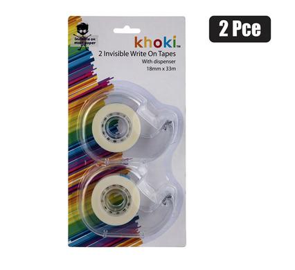 TAPE ADHESIVE INVISIBLE 2PK