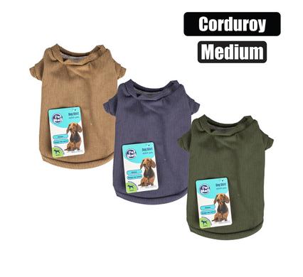 PET DOG SHIRT CORDUROY - MEDIUM
