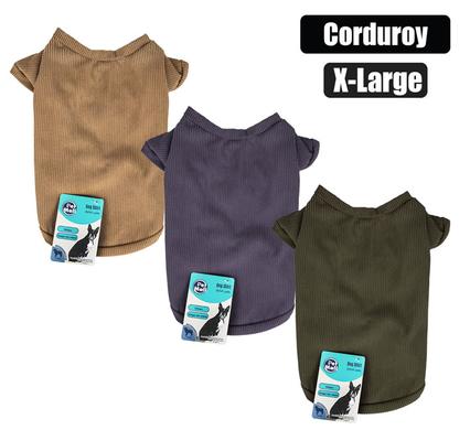 PET DOG SHIRT CORDUROY - X LARGE