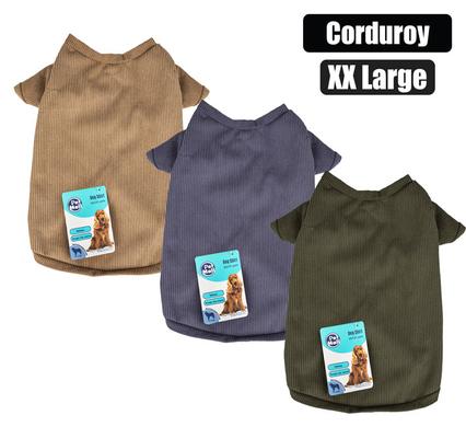 PET DOG SHIRT CORDUROY - XXLARGE