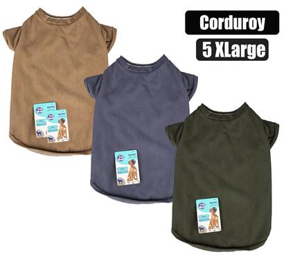 PET DOG SHIRT CORDUROY - 5X LARGE