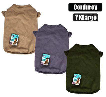 PET DOG SHIRT CORDUROY - 7X LARGE