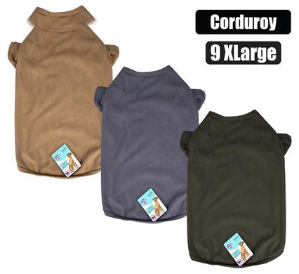 PET DOG SHIRT CORDUROY- 9X LARGE