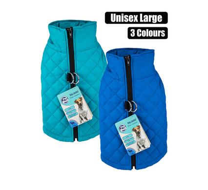 PET DOG JACKET WITH ZIP UNISEX-LARGE