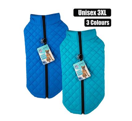PET DOG JACKET WITH ZIP UNISEX-3XL