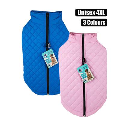 PET DOG JACKET WITH ZIP UNISEX-4XL