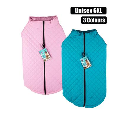 PET DOG JACKET WITH ZIP UNISEX-6XL